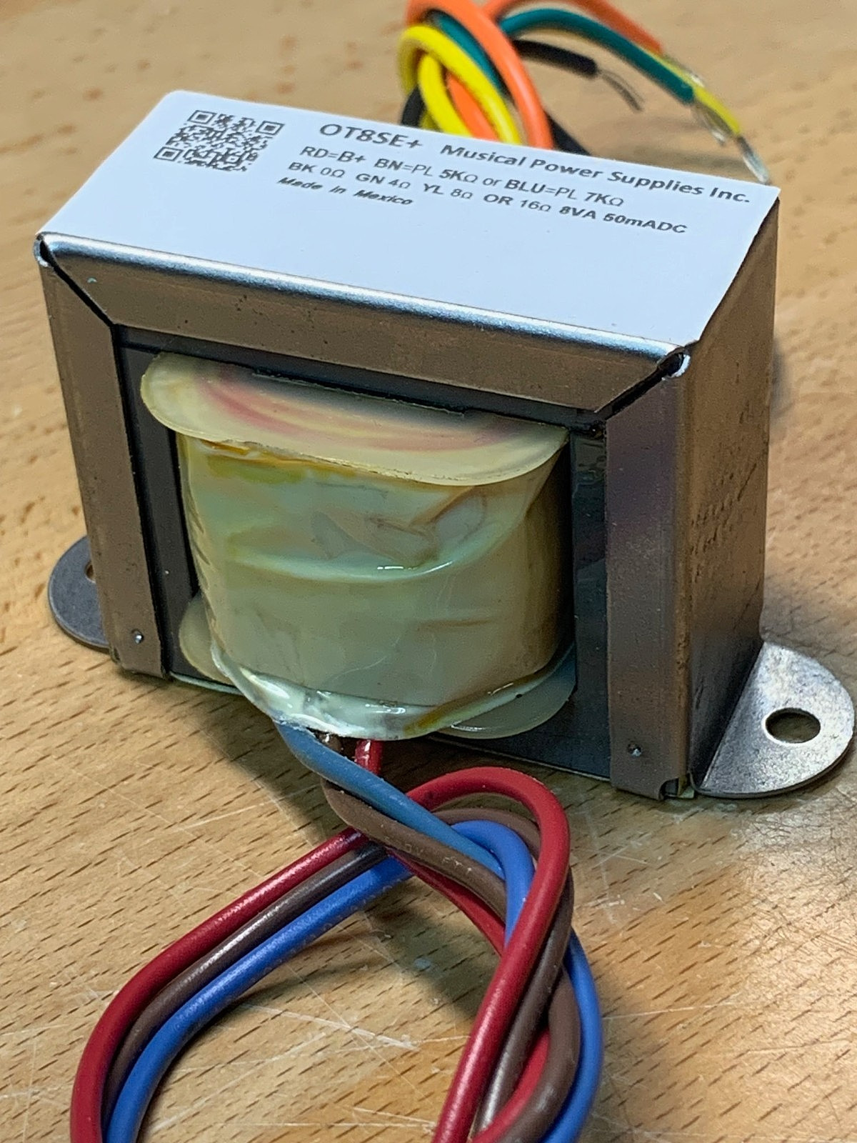 OT8SE-PLUS- Single Ended Tube Output Transformer 5K/7K: 4/8/16 Ohm 8VA 50mADC