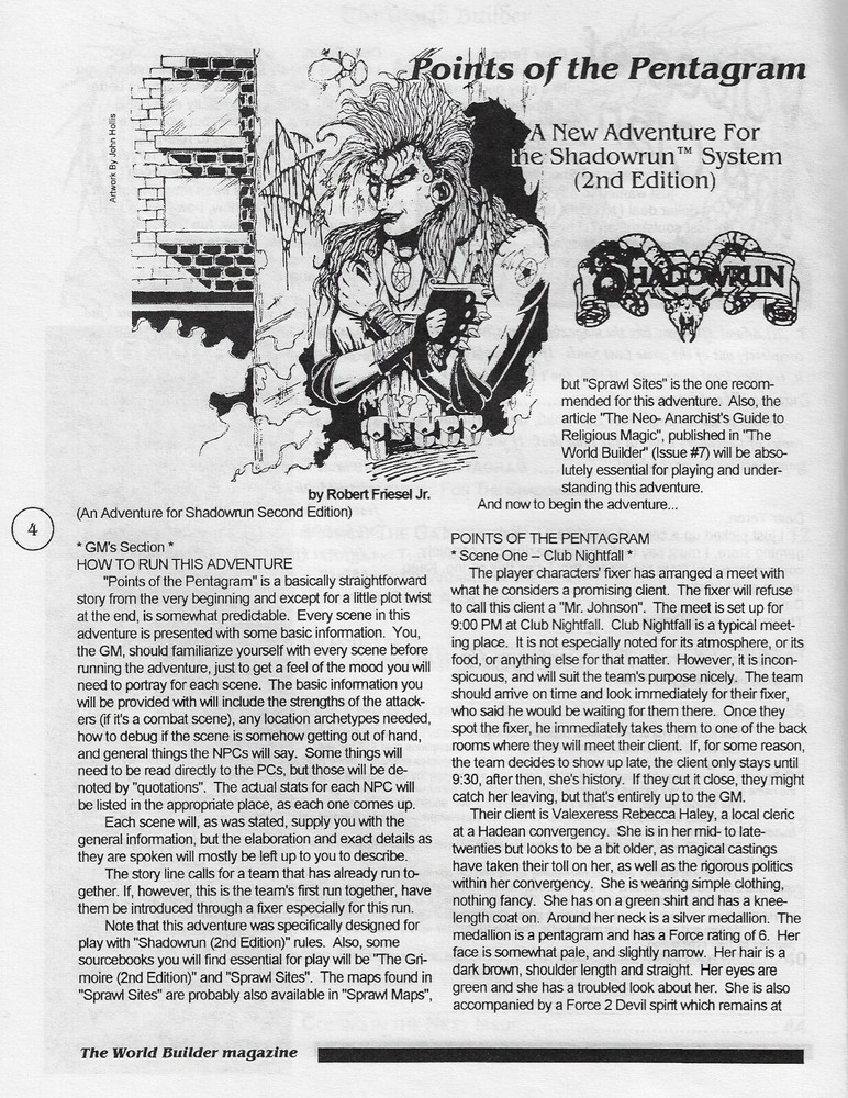 World Builder #10 Shadowrun, Magic The Gathering, New Magic Items, Castles FS
