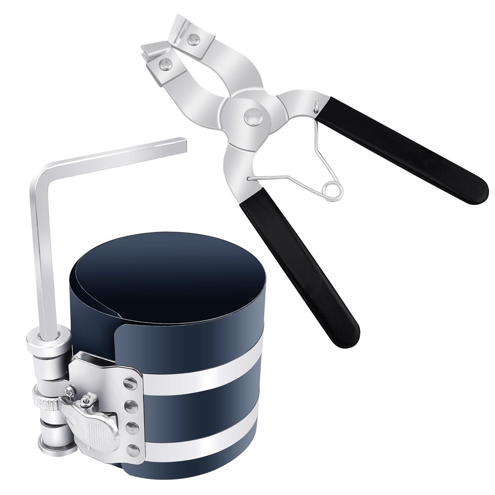 Piston Ring Compressor Installer Removal Tool for Car Engine with Piston Inst...