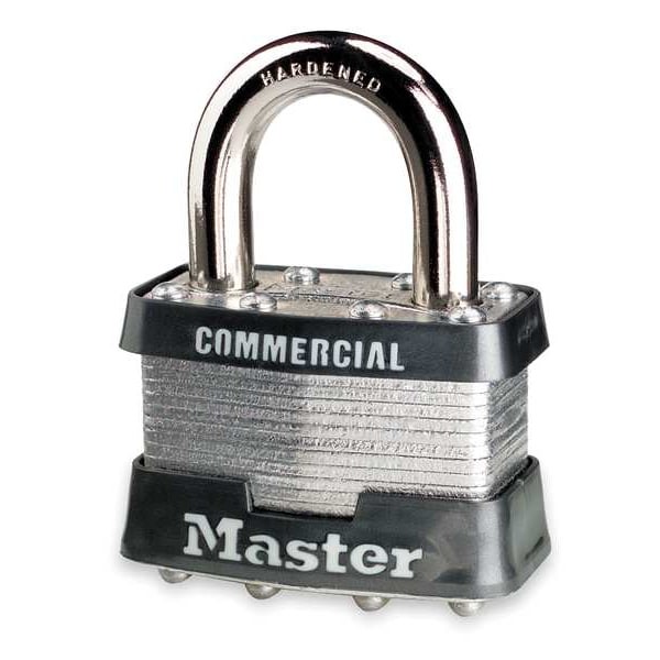 Master Lock 21Ka Padlock, Keyed Alike, Standard Shackle, Rectangular Steel
