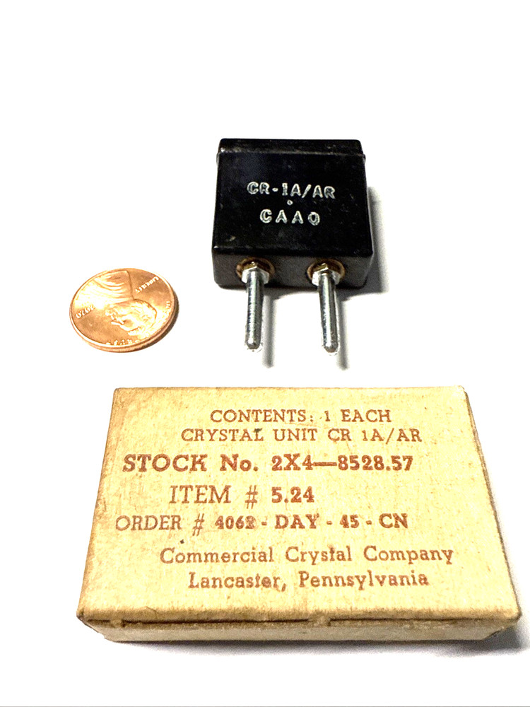 CR 1A /AR quartz crystal  f= 8.52857 MHz by NORELCO
