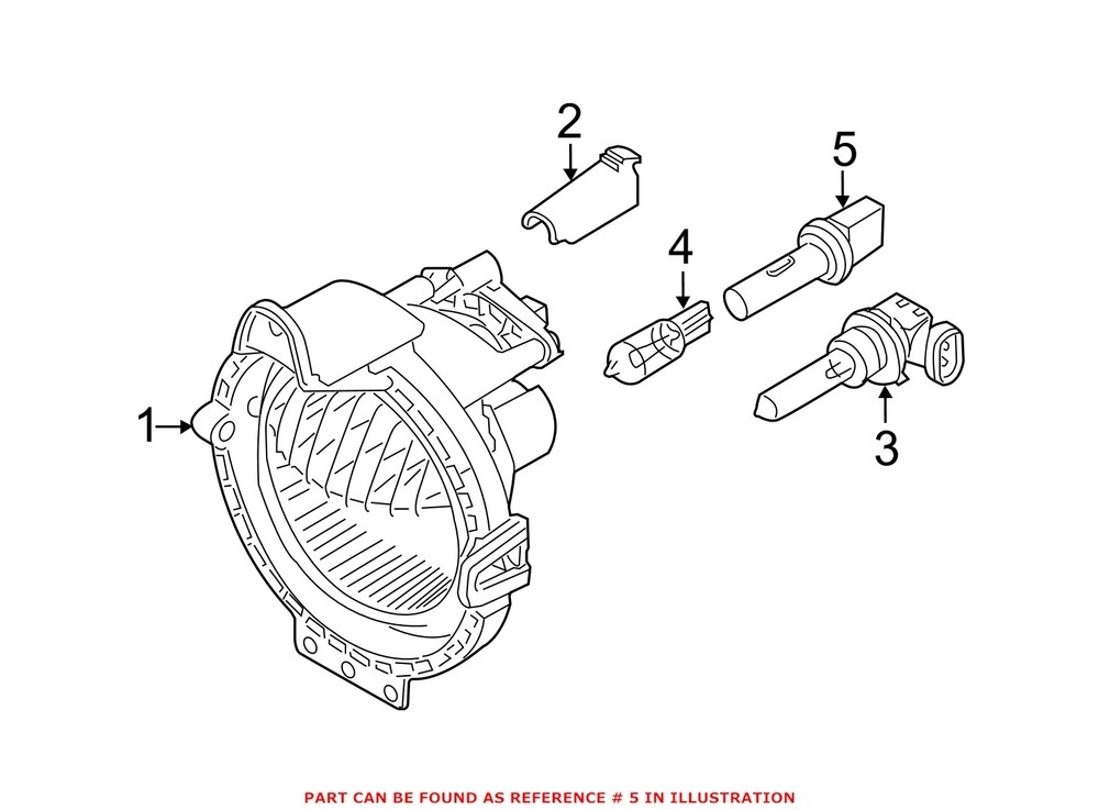 For Mini Genuine Fog Light Socket 63128380205