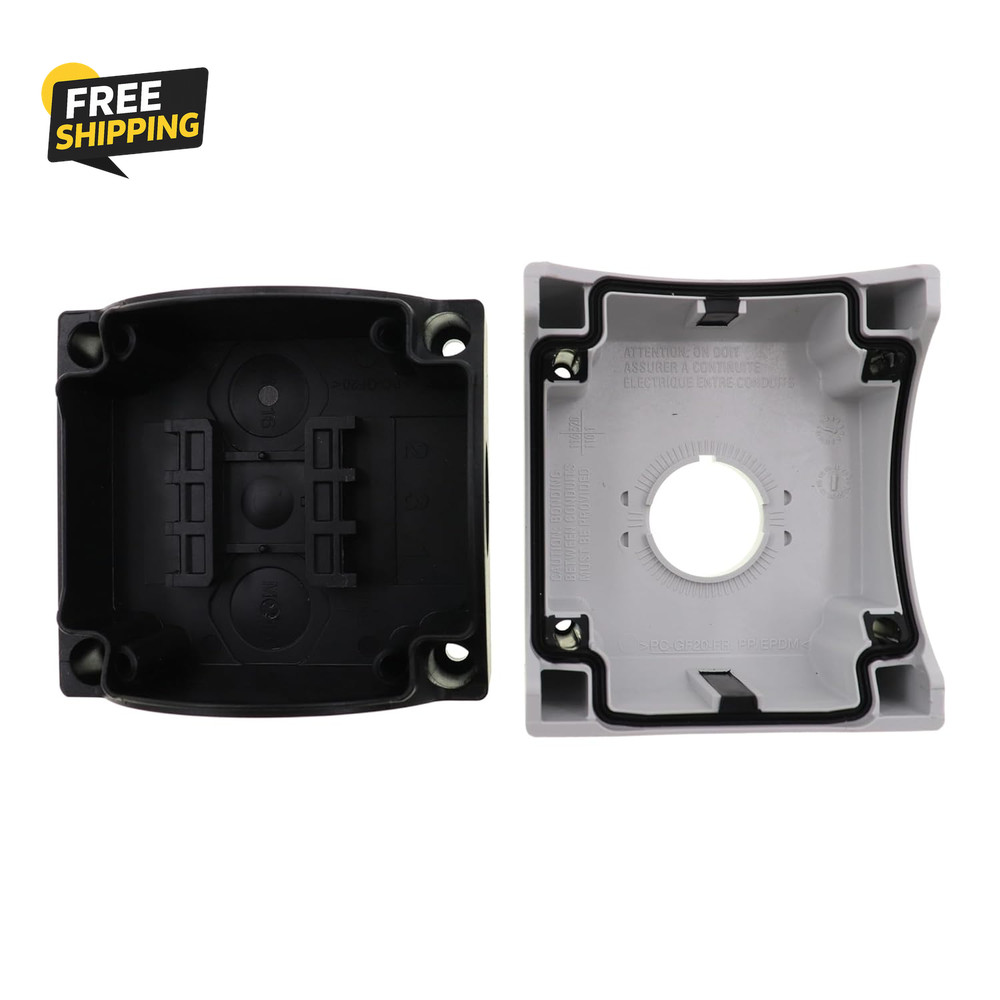 M22-I1-PG Pushbutton Enclosure,2.83 in W,Polymer
