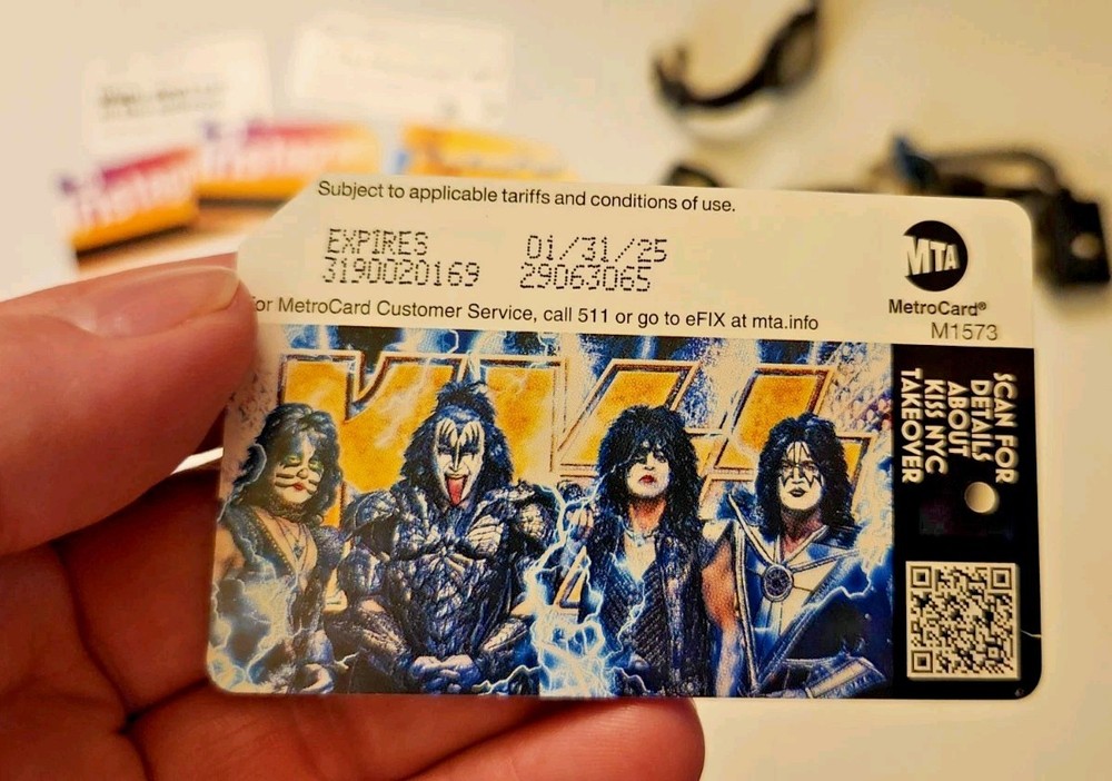 KISS Limited Edition NYC Metrocard, End of the Road Final Concert 2023
