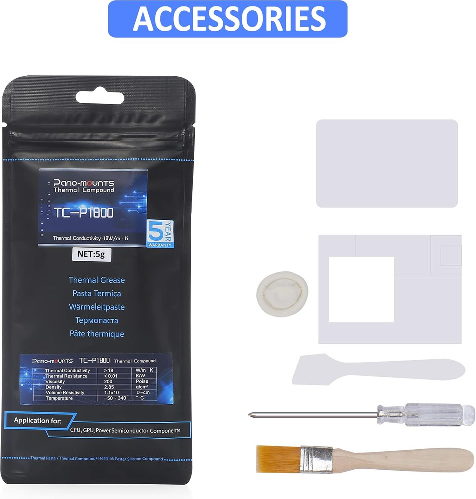 18W/M•K High-Performance CPU/GPU Thermal Paste - 5G Thermal Grease Compound for