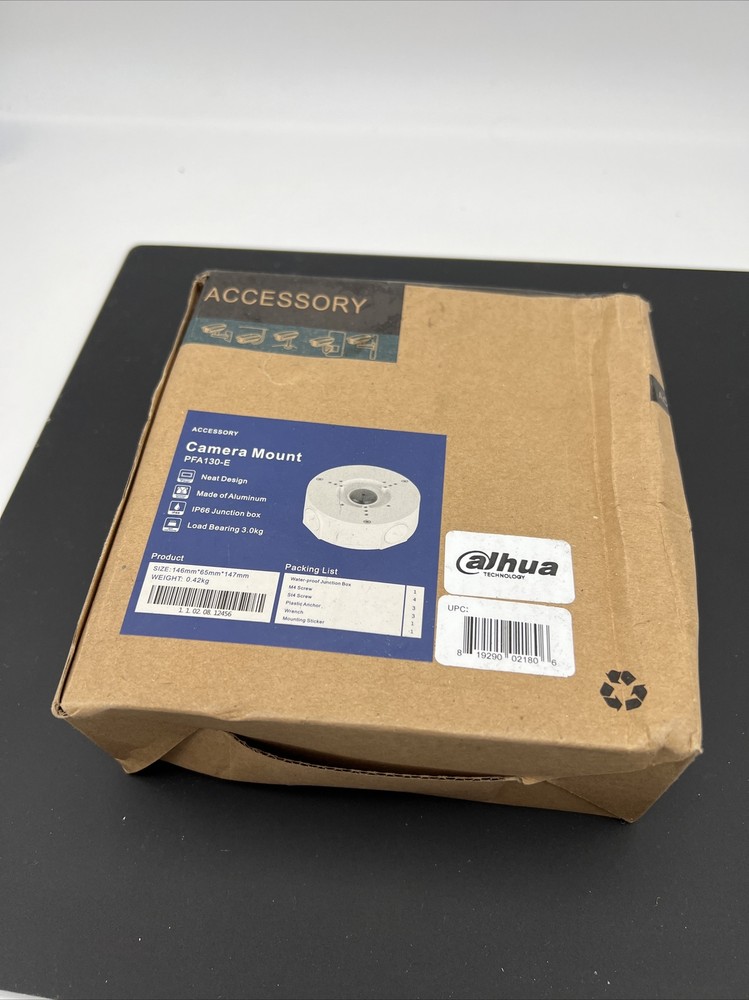 DAHUA White Camera Mount Waterproof Junction Box PFA130-E