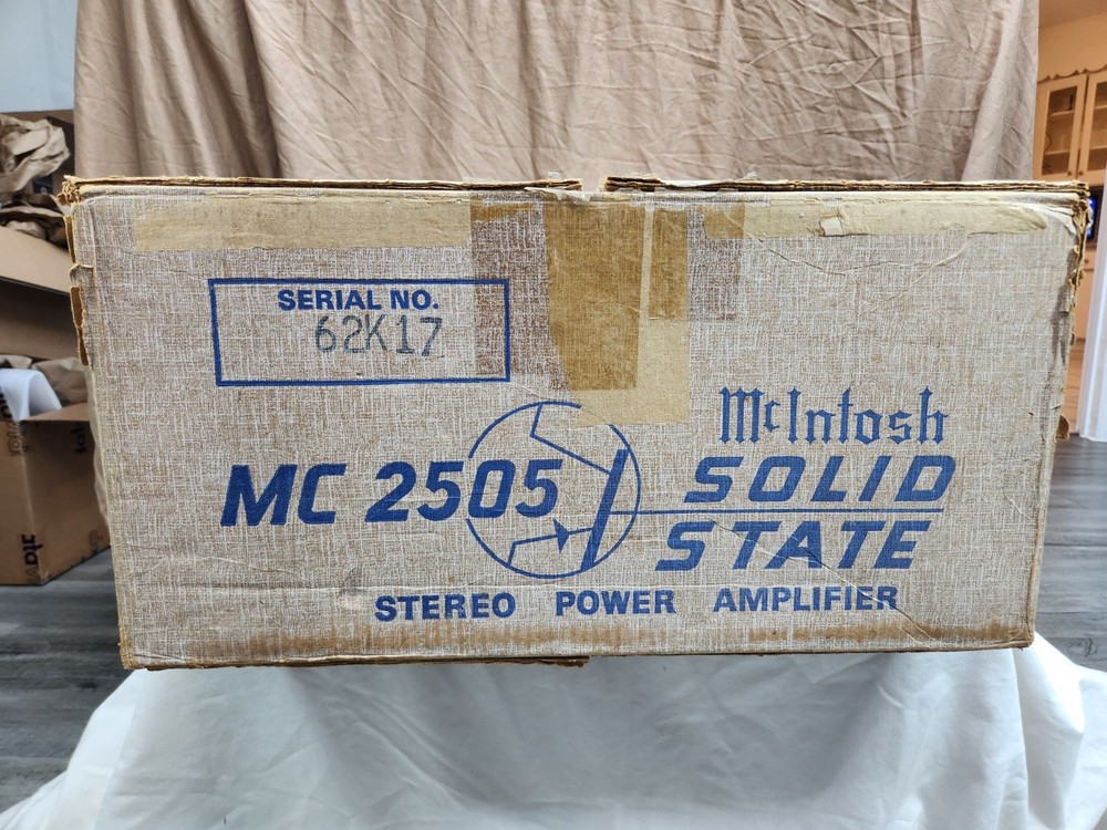 McIntosh MC 2505 Amplifier ORIGINAL BOX - ONLY