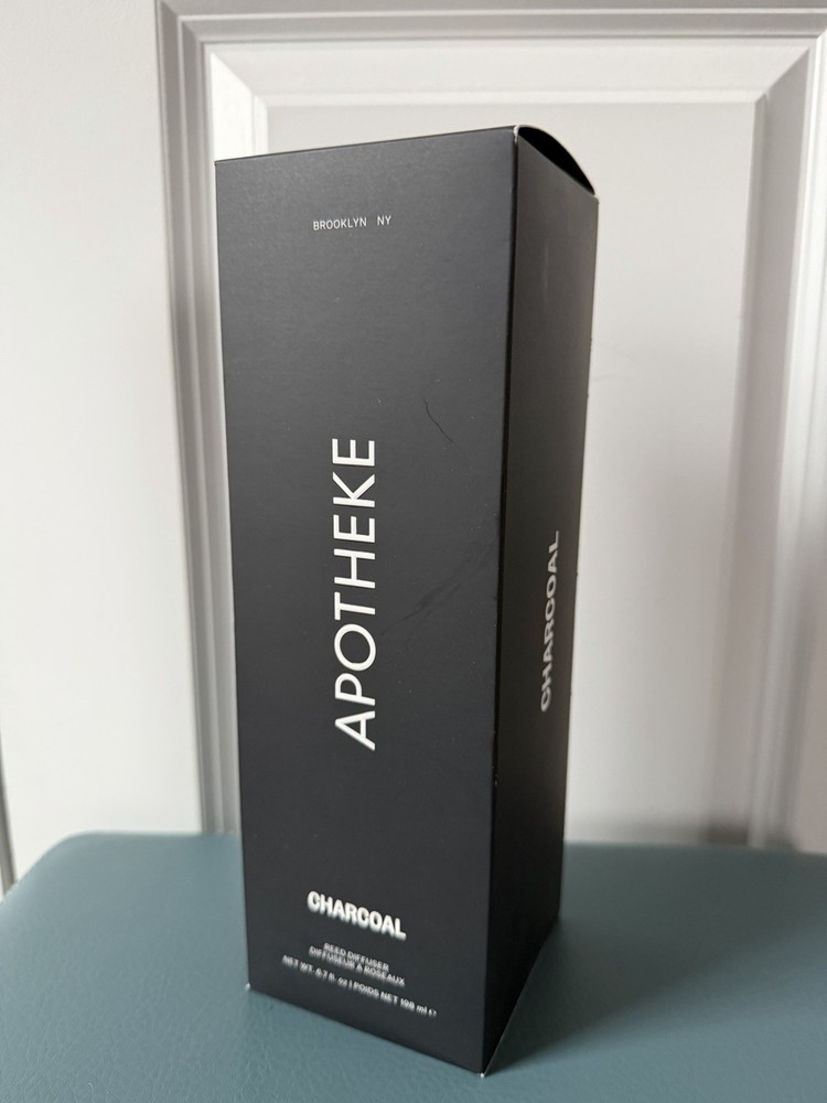 Apotheke Charcoal Scented Reed Diffuser, 6.7 Oz., New