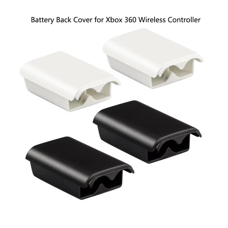 Battery Back Cover Case Shell Pack For Xbox 360 Wireless Controller Black