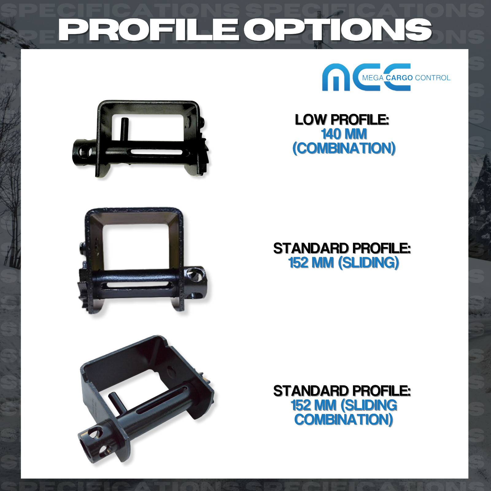 2 Pack Combination Weld-On Winch Flatbed Trailer Winch for 2" - 4" Winch Strap