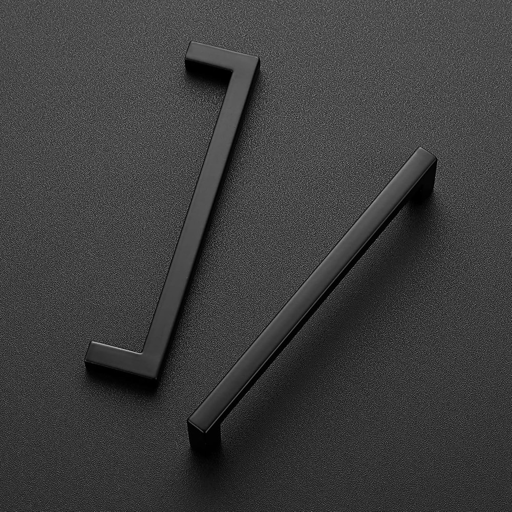 35 Pack Matte Black Square Drawer Handles - Stylish Cabinet Pulls
