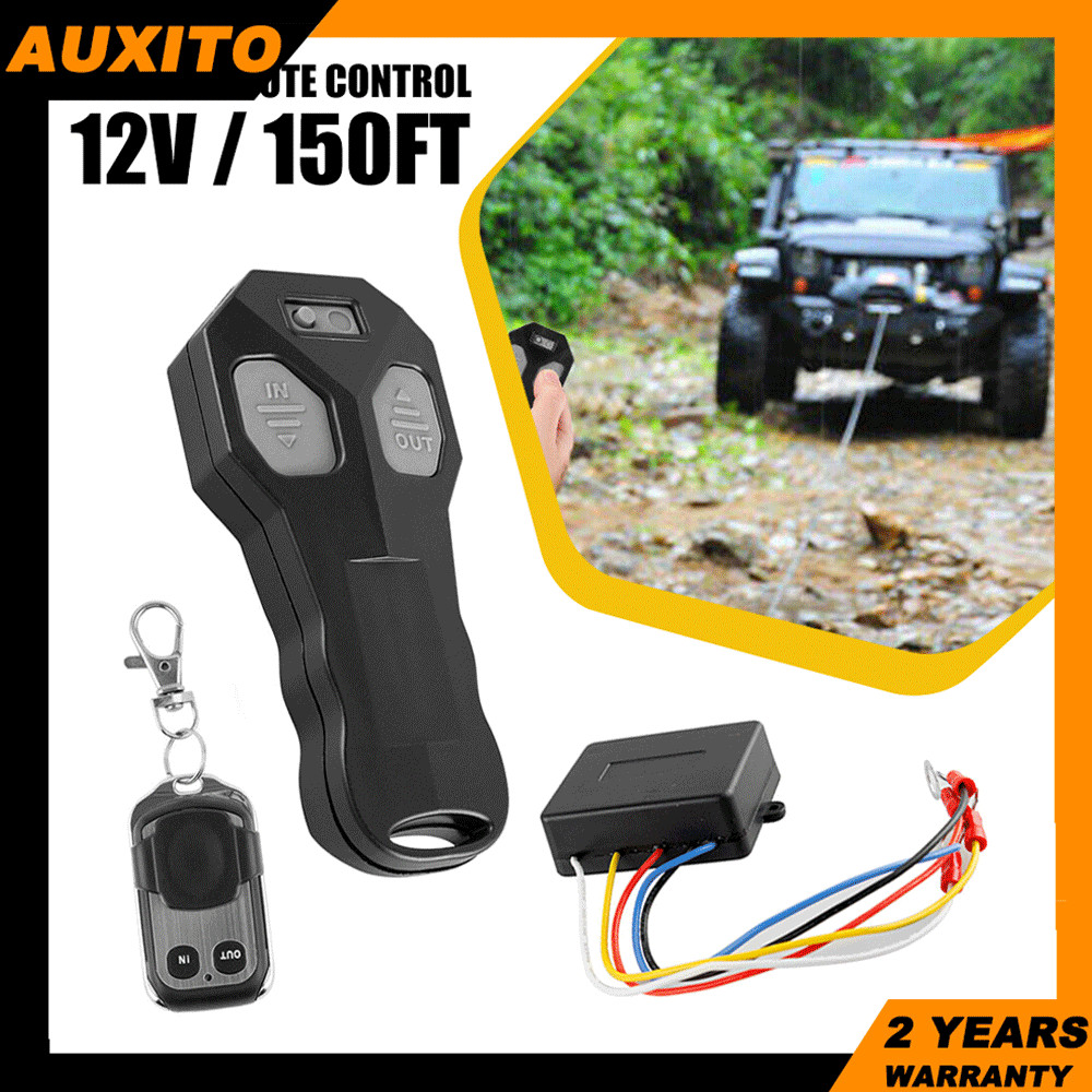 12V & Receiver Control Kit Wireless Winch Remote Switch Handset ATV SUV UTV