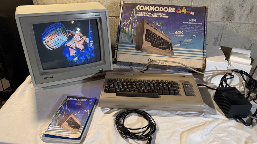 WORKING Commodore 64 C64 In Box Restored Retro Computer Matching SN With PSU