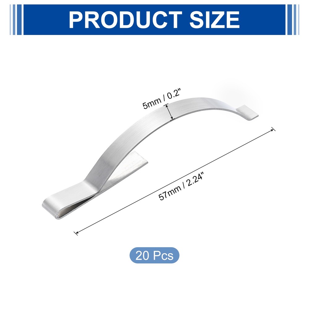 20Pcs Window Screen Tension Spring Corner Mount Flat Window Spring Clips