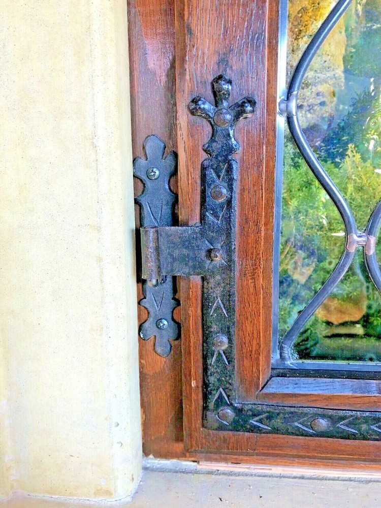 16th Century oak wood frames (2) with hardware