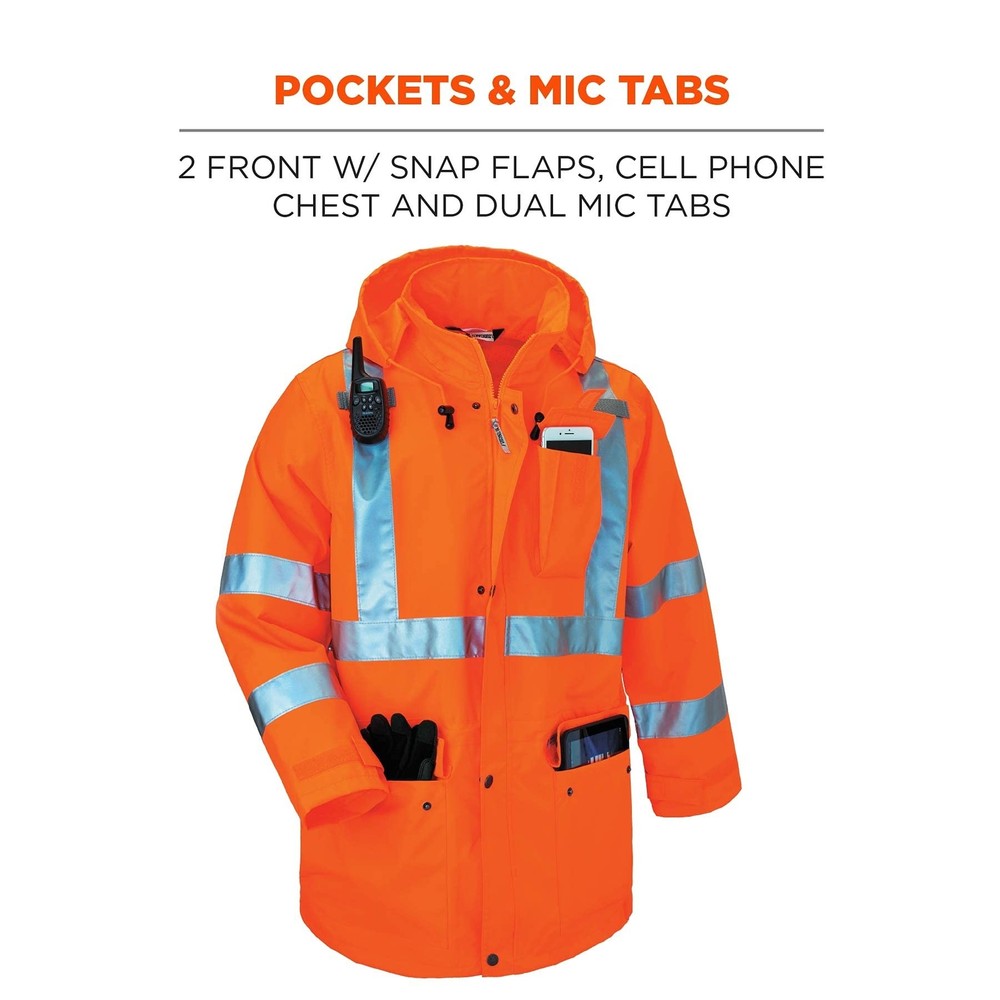 Ergodyne Standard Jacket Large Orange