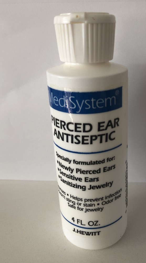 MEDISYSTEM EAR ANTISEPTIC After Piercing Ear Care Solution 4 oz