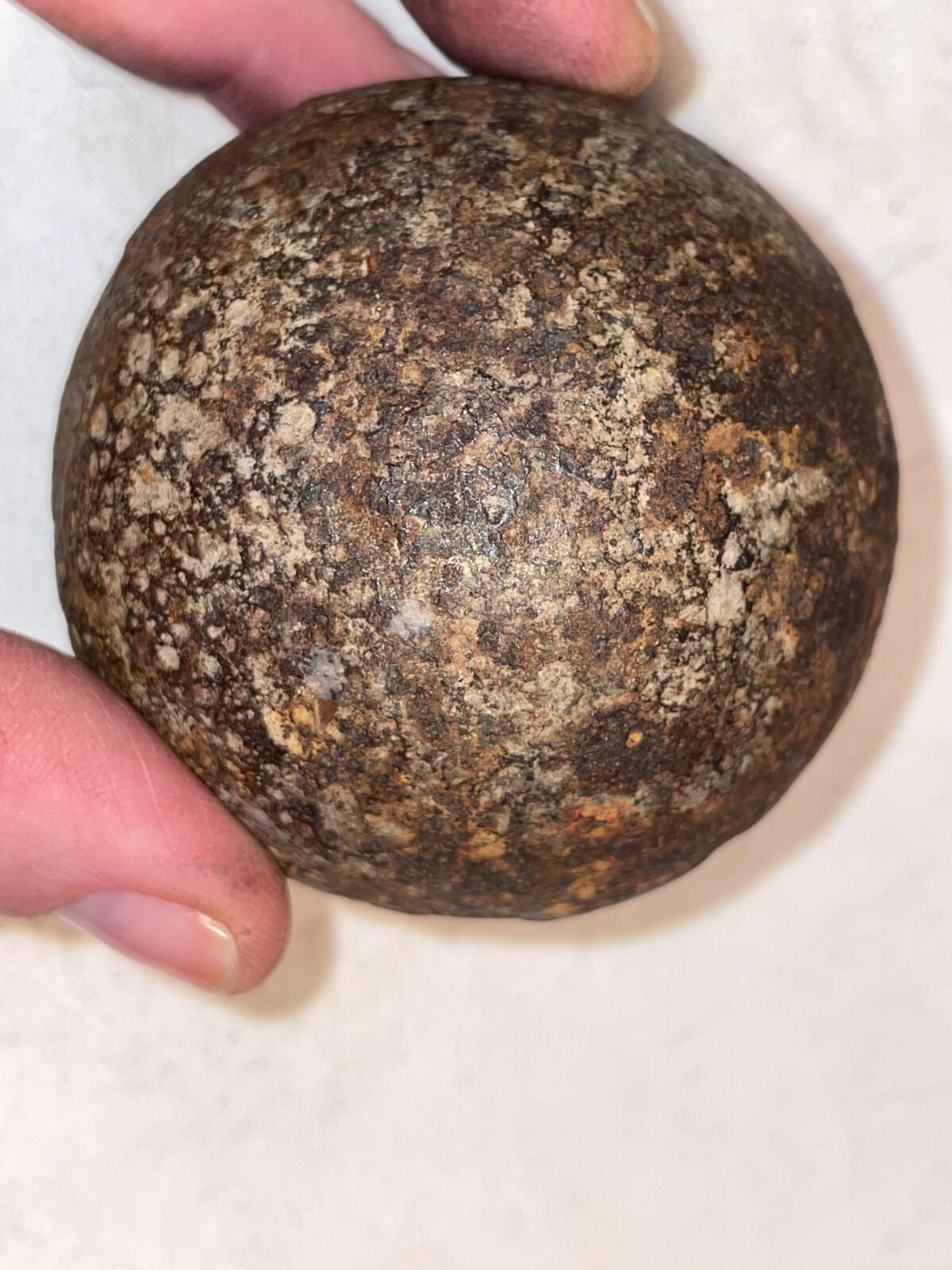 Antique Cannonball 2 5/8" Diameter 2 Pounds 6.8 Ounces