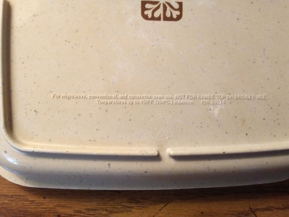 Littonware square dish for microwave or oven