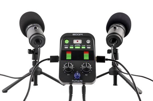 Zoom PodTrak P2 USB Mic Recorder Black