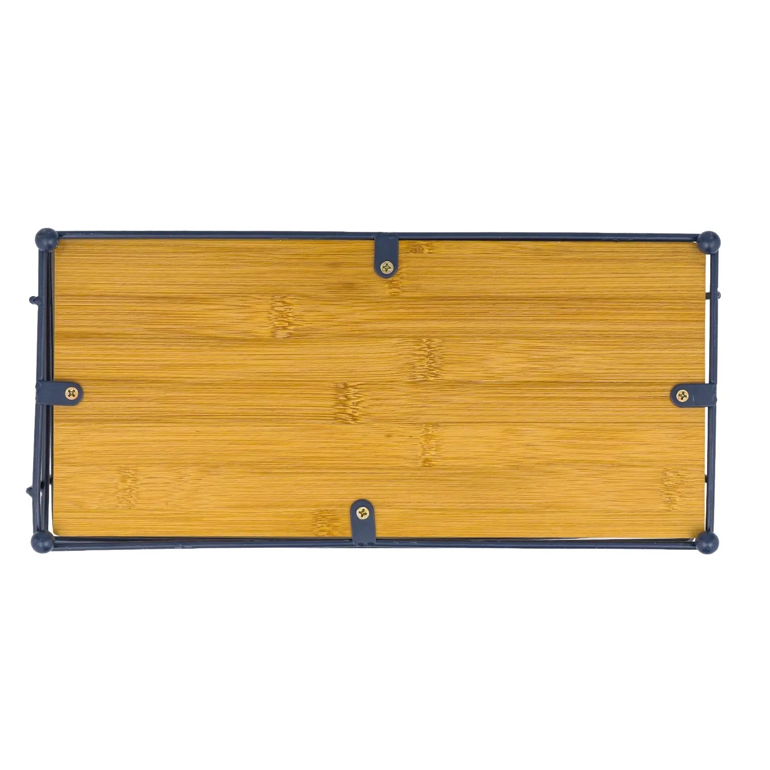 Natural Bamboo Wooden Decorative Storage Organizer Tray - 13.3" x 6.75"