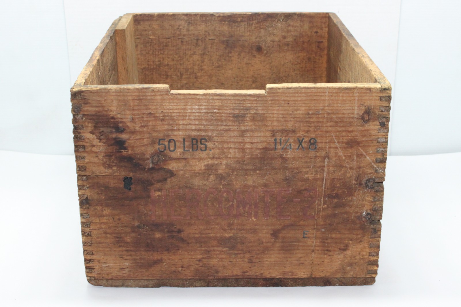 Vntg Hercules Powder Co Dynamite Box High Explosives Crate Emporium Pennsylvania