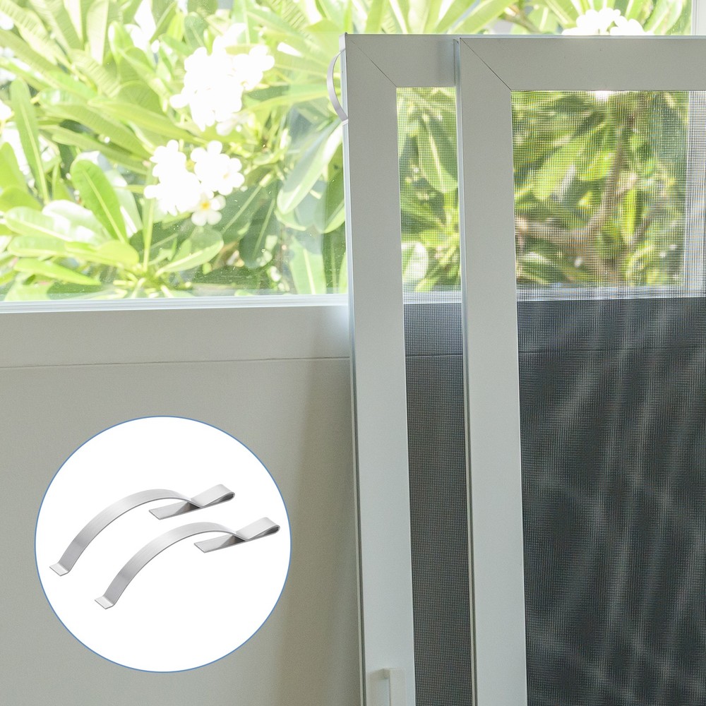 20Pcs Window Screen Tension Spring Corner Mount Flat Window Spring Clips