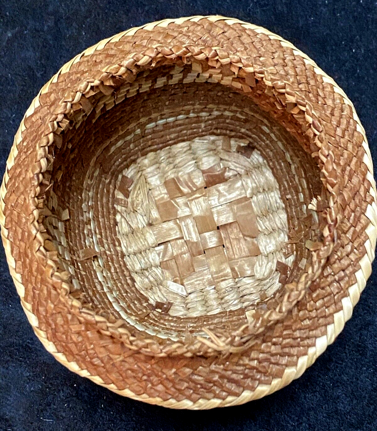 Northwest Coast Makah Indian Lidded Jar Basket