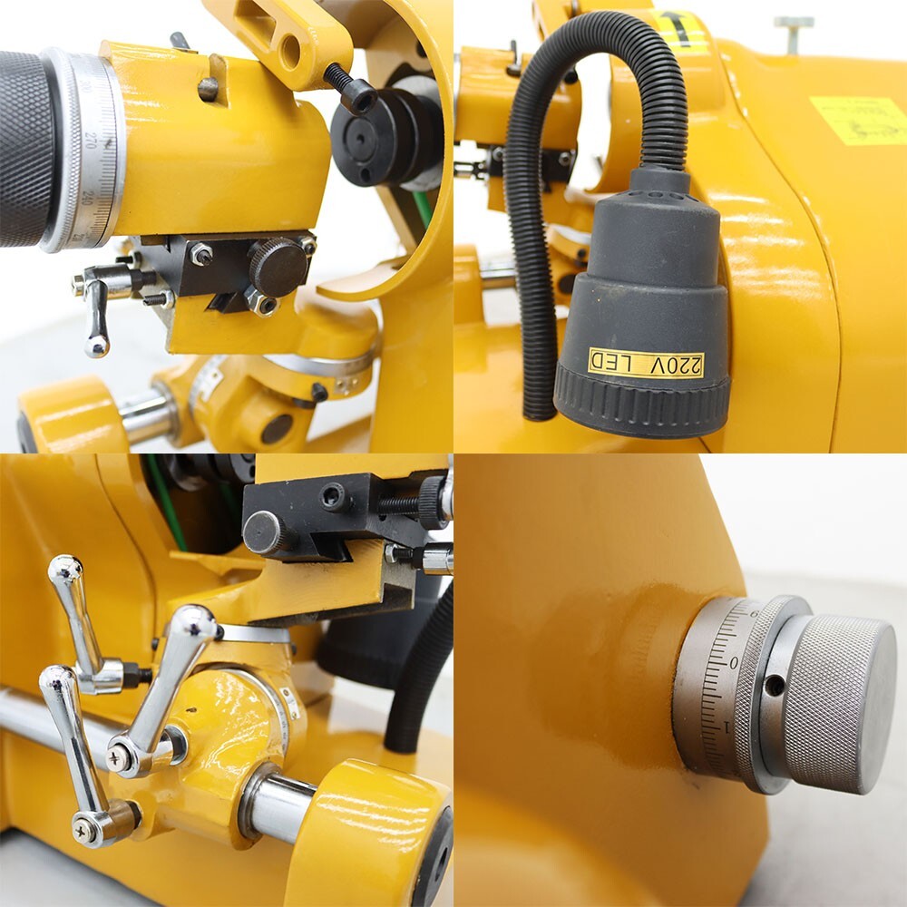 Universal End Mill Cutter Grinder Sharpener Drill Bit Grindering 220V 5 Collets