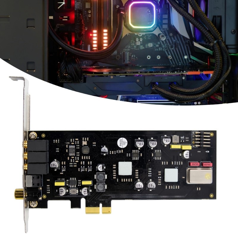 Professional PCIe Digital Sound Card Low Latency Bracket for Studio Recording