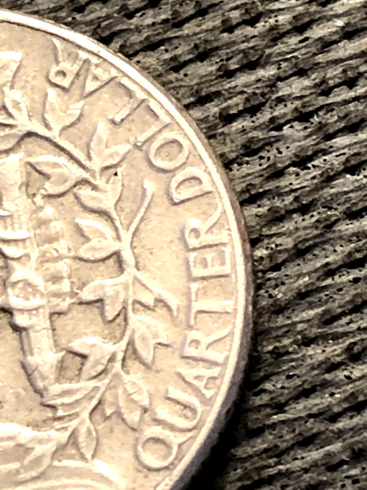 1984 D LIBERTY 25c MM PARTIALLY FILLED
