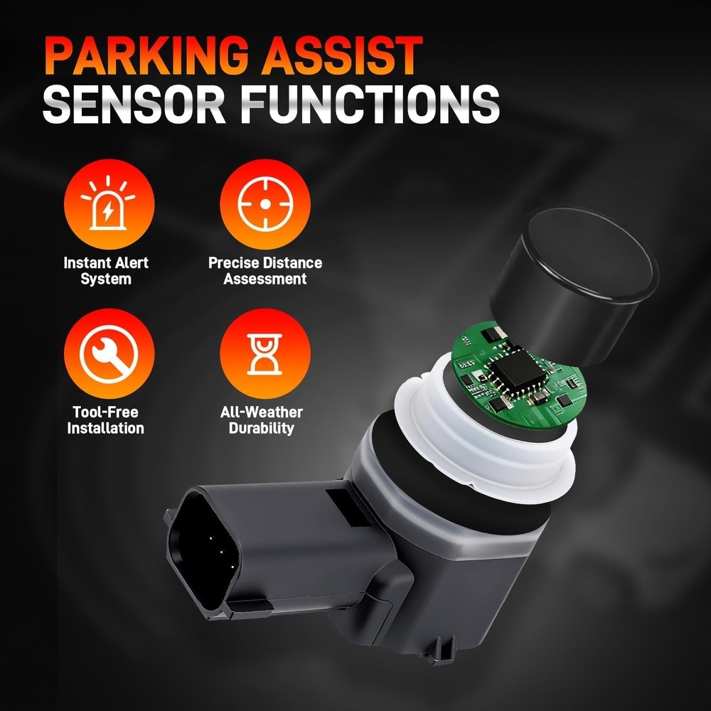 4PCS Parking Assist Sensor Compatible with Ford Edge Expedition Explorer Flex...