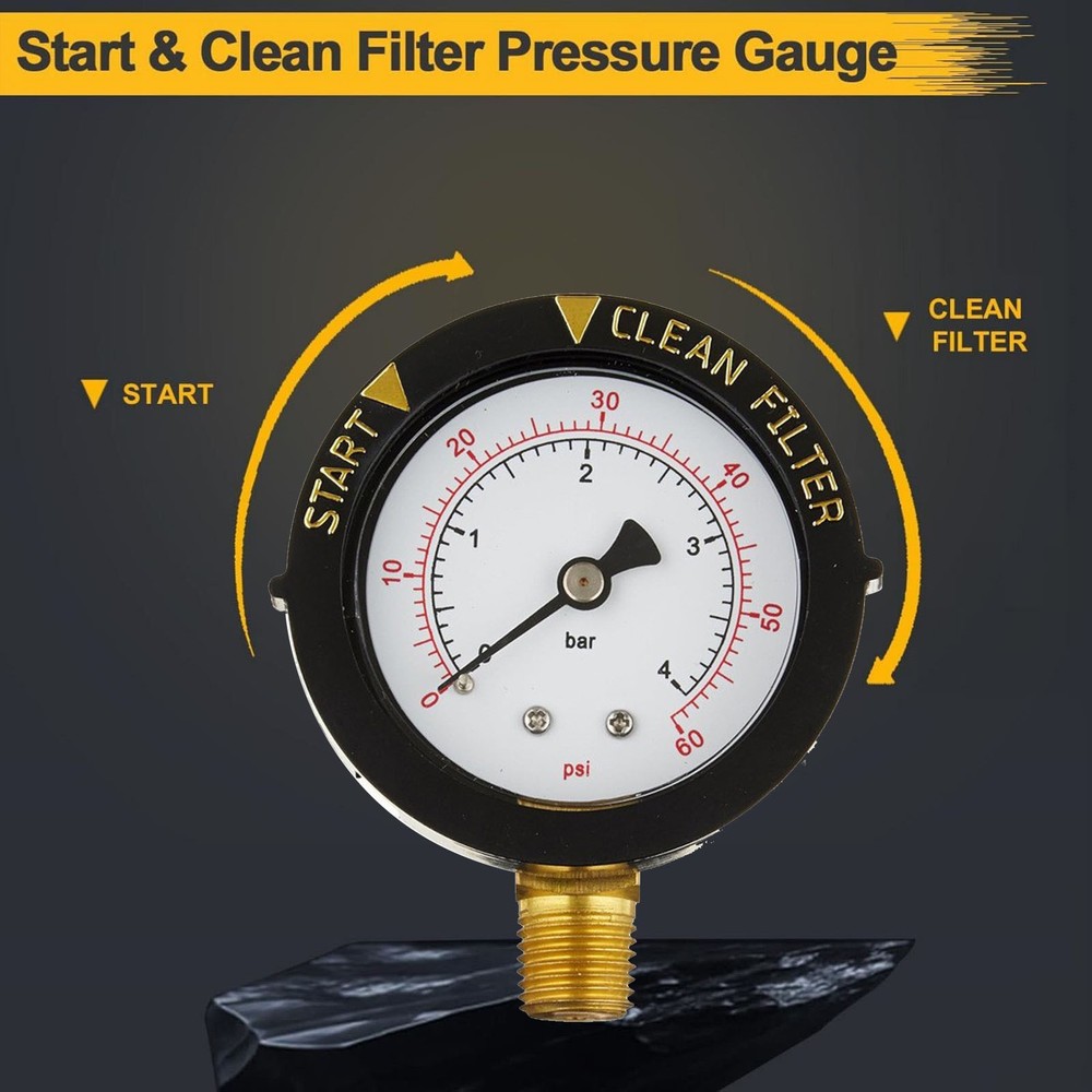 Pool Pressure Gauge 190058 Multiple Pool And For Spa Filter System Compatibility
