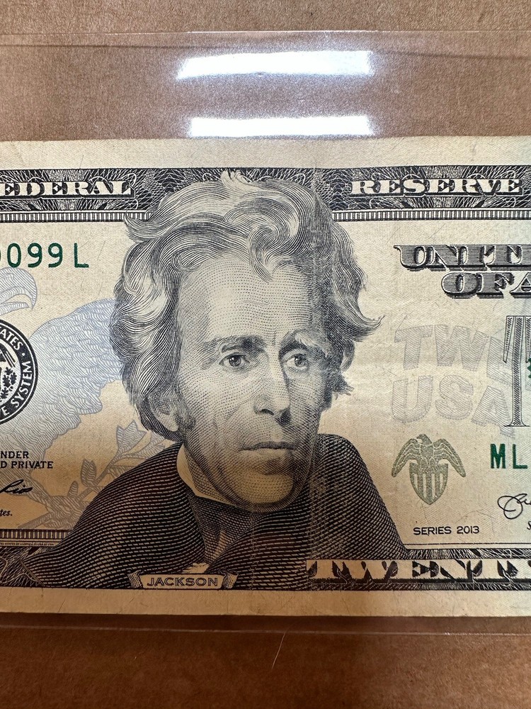 $20 BILL INK MARK ERROR RARE