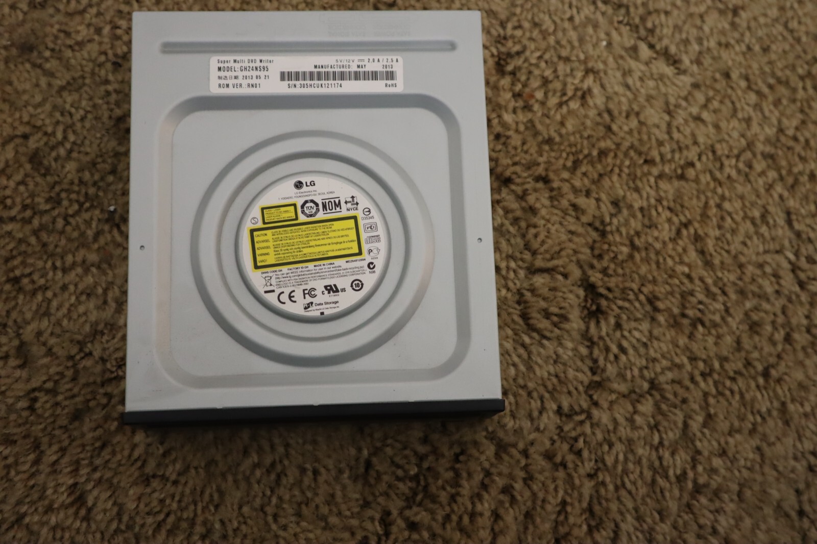 LG GH24NS95/GH24NSBO Super Multi Internal DVD Writer Lot of 2