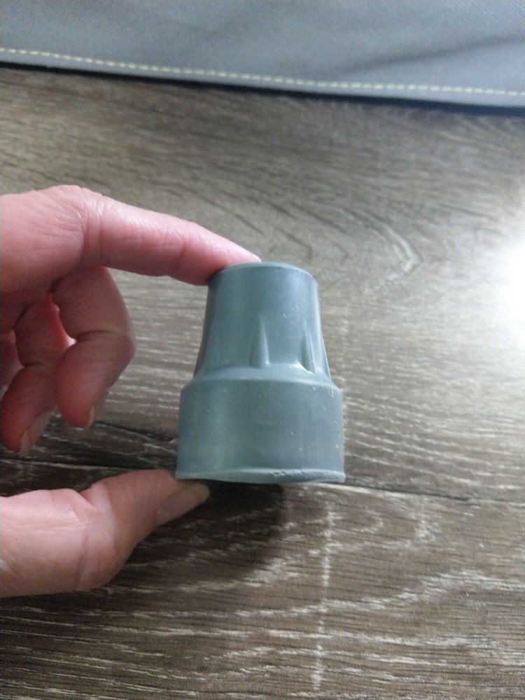 Crutch Replacement Tip 7/8. Gray. New