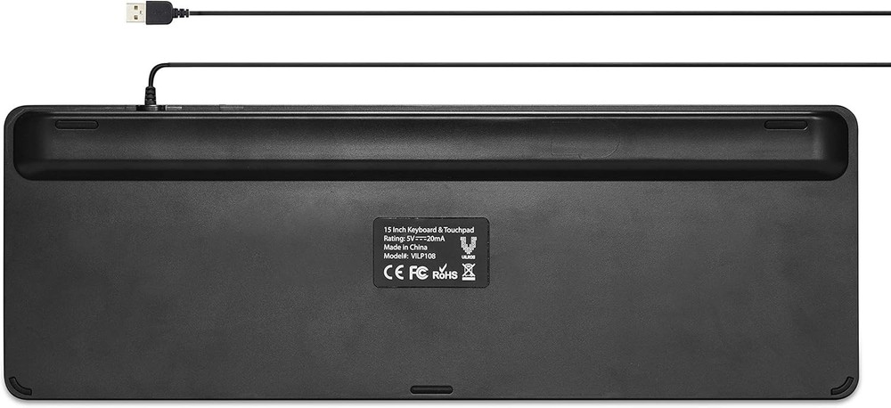 15 Inch USB Keyboard with Touchpad-Great For Raspberry Pi