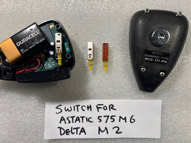 Replacement SWITCH Part Compatible For ASTATIC 575 M6 & Delta M2 Mic (part only)