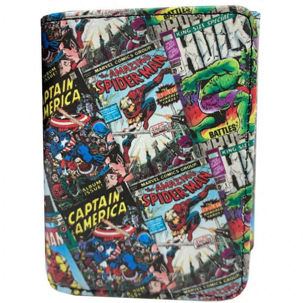 Marvel Classic Comic Book Covers Tri-Fold Wallet