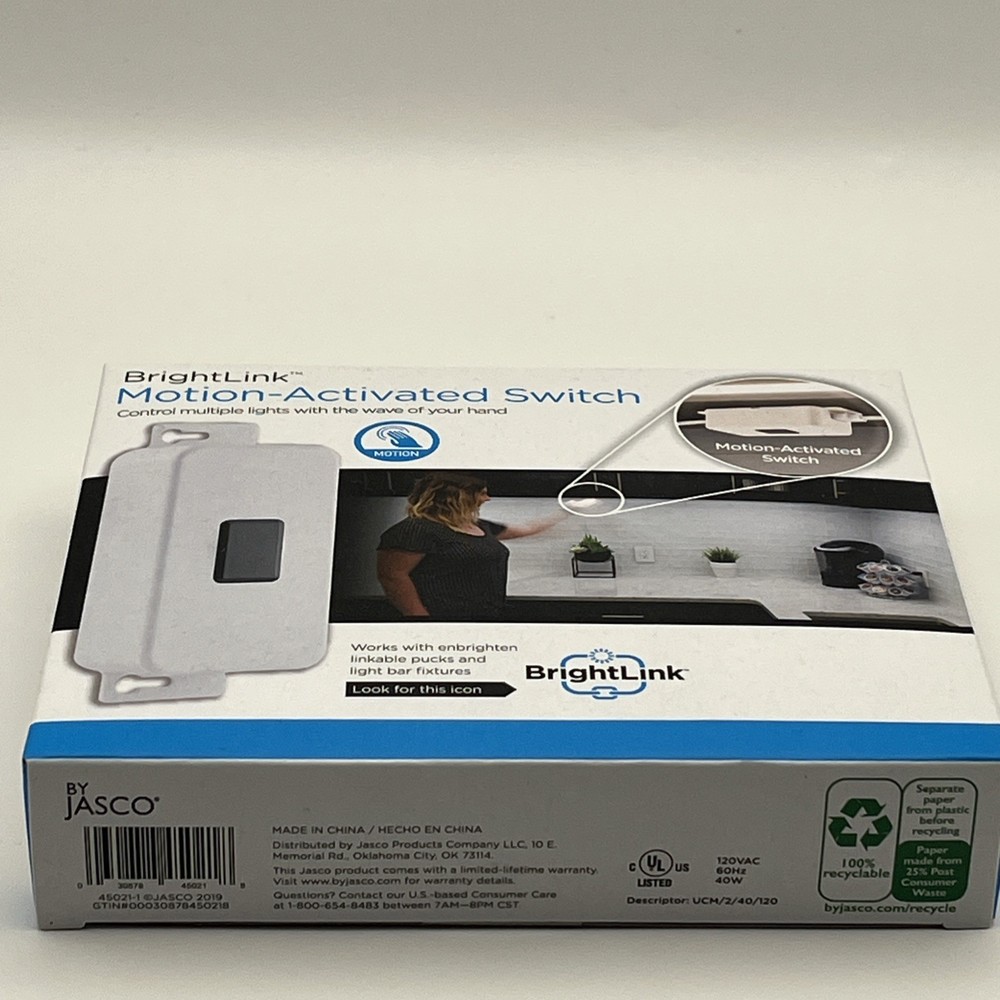 BrightLink Motion Activated Light Switch By Jasco