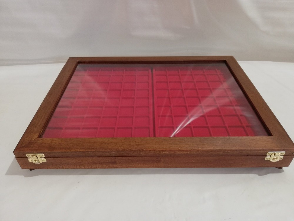 Wooden Display Case Display Case Collecting Coin Display