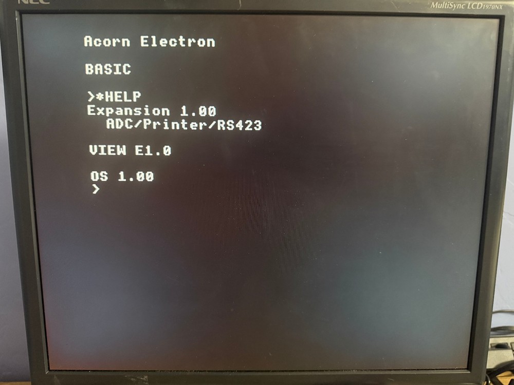 Plug & Play Acorn Electron Computer w/Plus 1, Mega Game and View Carts