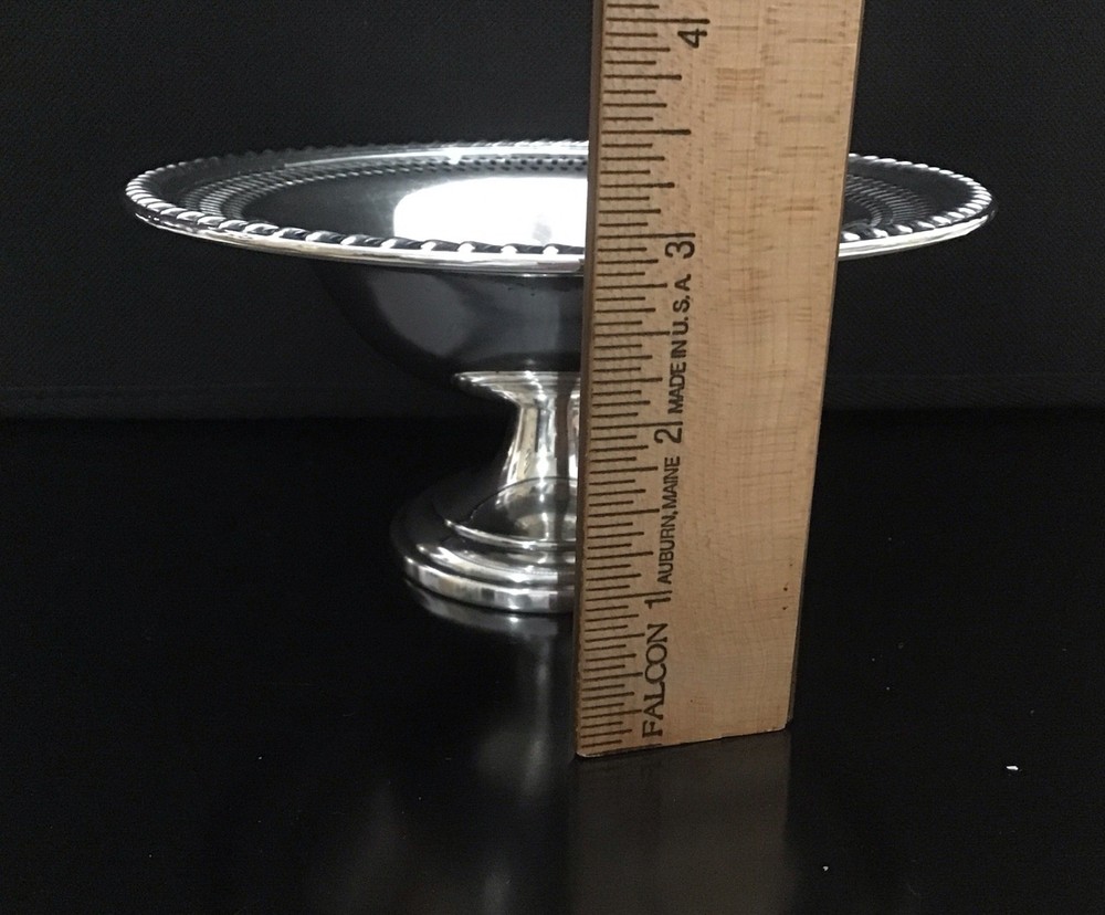 Vintage Cheshire Silver Plated Pedestal Small Bonbon Compot Dish