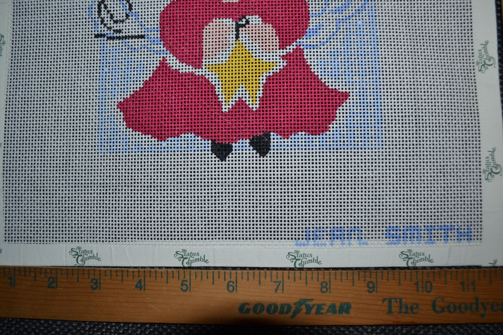 HP needlepoint canvas, Jean Smith, Angel