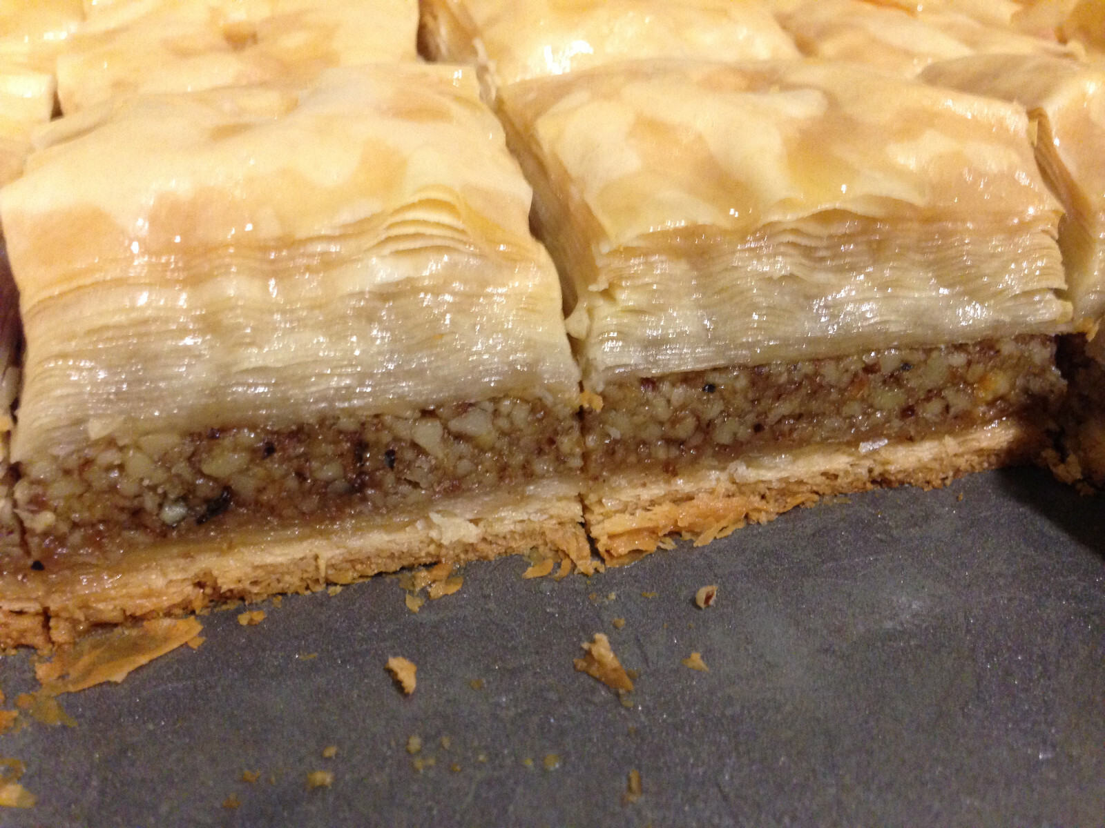 Organic Large Baklava with Walnut & Bee Honey! Unique Quality 5LB 24 big Pieces