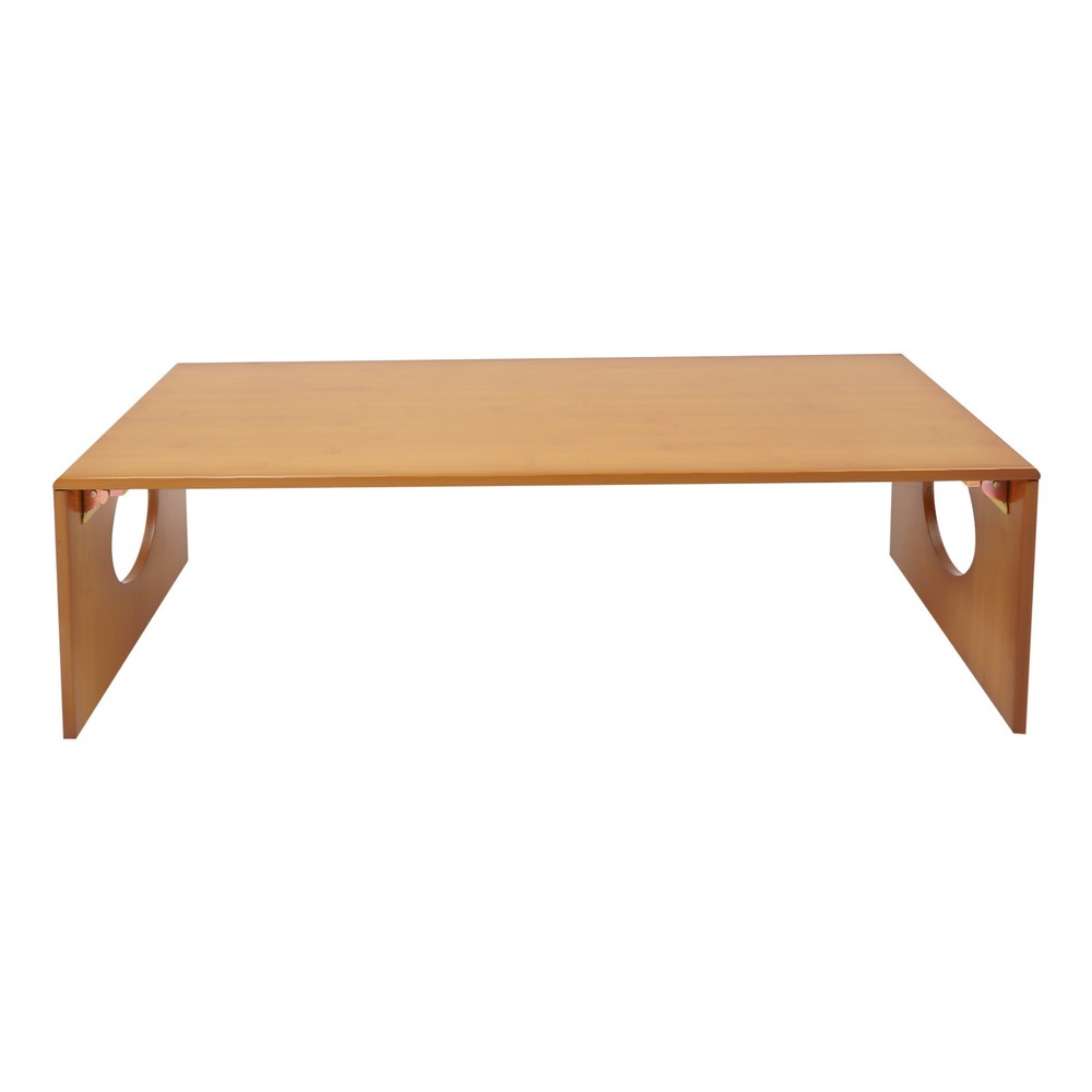 Folding Coffee Table Foldable Low Coffee Table Bamboo Floor Table Desk for Bed