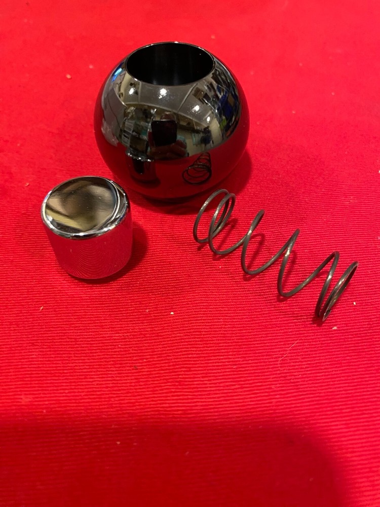 65 - 82 Corvette Shift Knob, BLACK Chrome Automatic Transmission *Complete Kit*