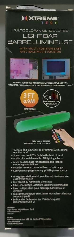 Xtreme Tech 16 Multi Color Light Bar Sound Reactive LED Light Effects