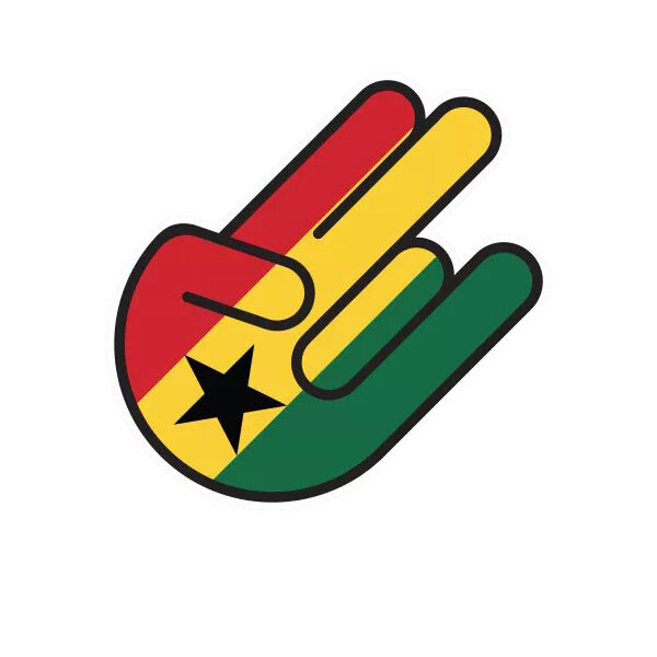 Ghanaian Shocker Sticker Decal