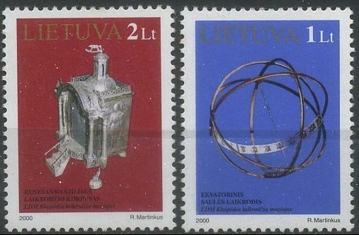 Lithuania 2000 Museum Exhibits, Clock MNH**